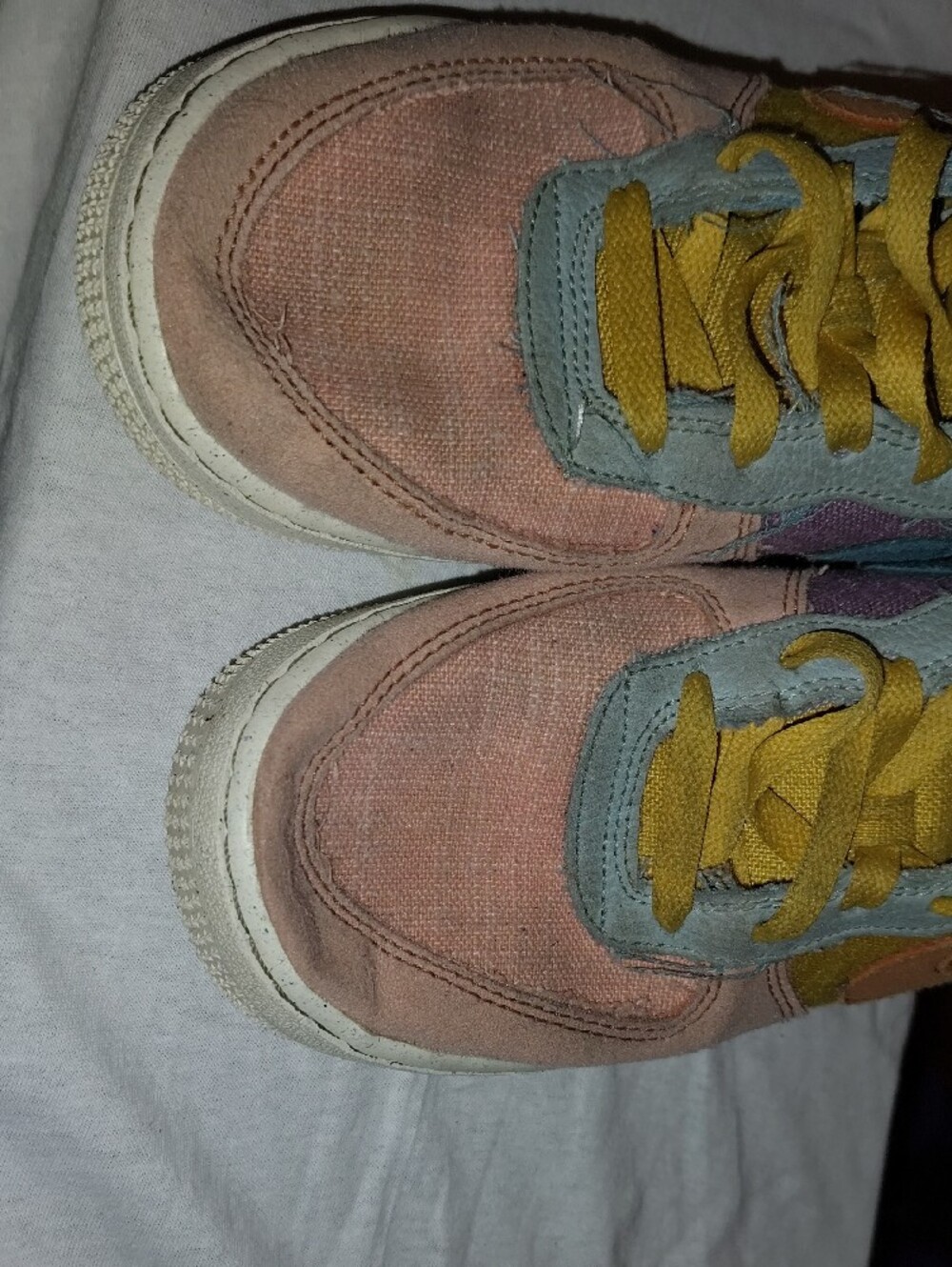 Nike Kids Multicolor Low-Top Sneakers with Yellow Laces - Picture 9 of 11